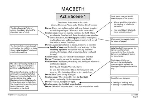 Macbeth Act 5: Scenes 1–8 Summary & Analysis .